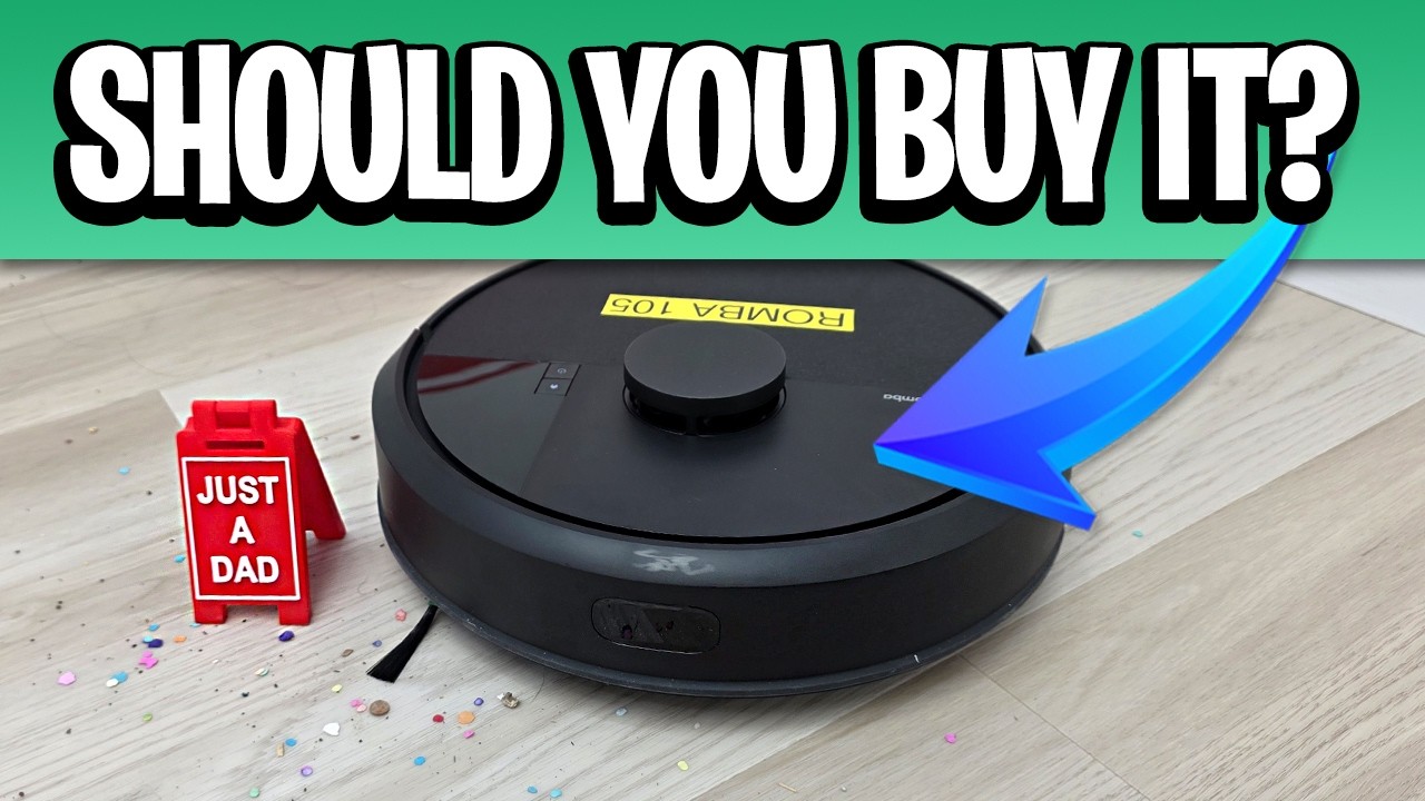 Miniatura da avaliação em vídeo de Aspirador Robô iRobot Roomba 105 Combo com Auto-Empty Dock e Mapeamento