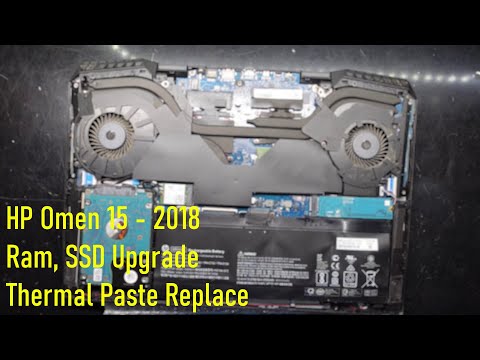 HP Omen 15 2018, Thermal paste replacement, NVMe Upgrade and Ram upgrade