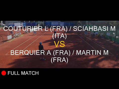 COUTURIER L (FRA) / SCIAHBASI M (ITA) VS BERQUIER A (FRA) / MARTIN M (FRA) - La Balle Mimosa 2021
