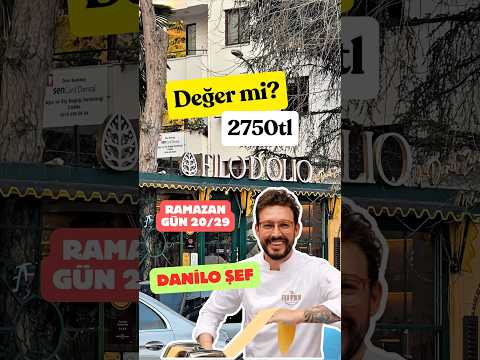 MASTERCHEF DANİLO ŞEF BENİ HAYAL KIRIKLIĞINA UĞRATTI! 📉 (Filo D'olio İftarı)