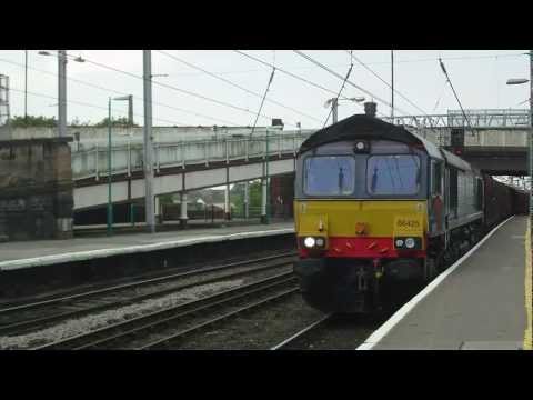 DRS 66425 Log Train passing Carlisle
