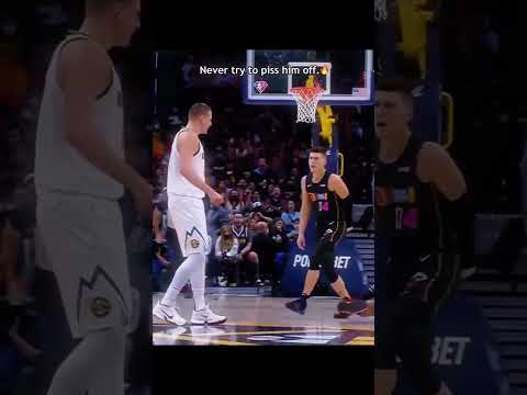 His temper is like a little kid’s 😤👶😂#NBA #basketball #basketballedits #Jokic #NikolaJokic