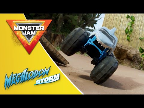 MONSTER JAM MEGALODON STORM RC REALLY DRIVES ON WATER!