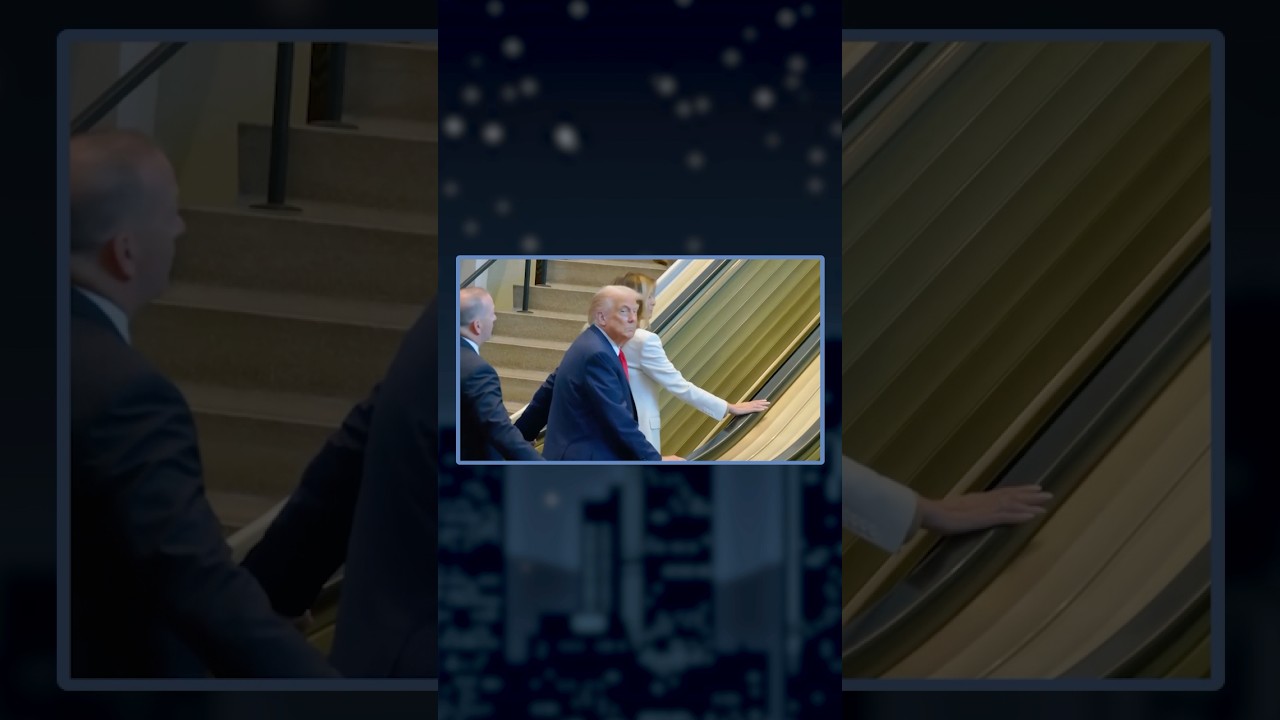 Hold the Epstein files - we’ve got to get to the bottom of why Trump's escalator stopped!!!