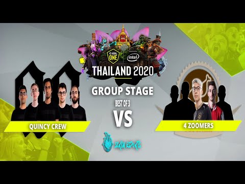 Quincy Crew vs 4 Zoomers - ESL One Thailand 2020 America - Group Stage
