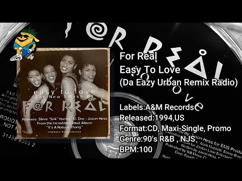 For Real  - Easy To Love (Da Eazy Urban Remix Radio) 1994 CDS