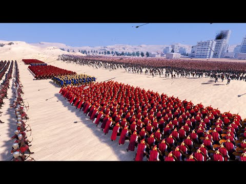 Spartans Archer & Golden Knights VS 75,000 Zombies Ultimate Epic Battle Simulator UEBS