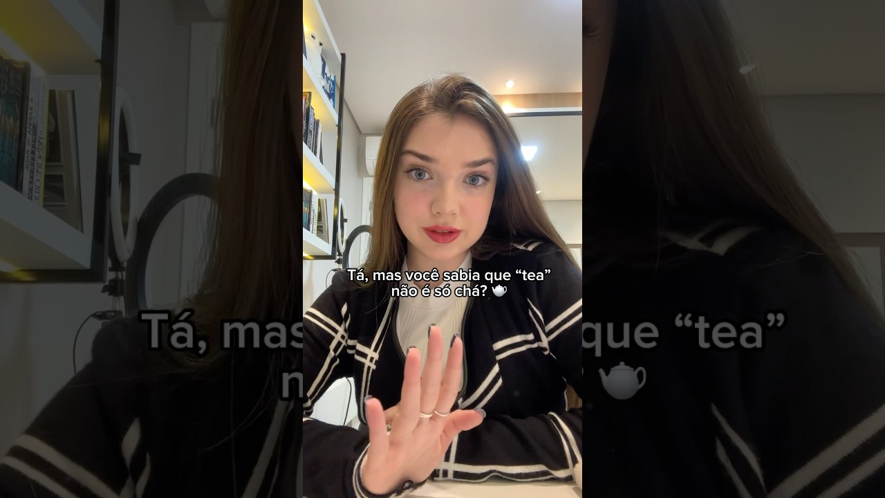Tea não significa chá?🇺🇸🧐 #aprenderingles #ingles