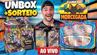 🔴 LIVE: Sorteio JUNHO de Cartas Pokémon | Clube da Morcegada