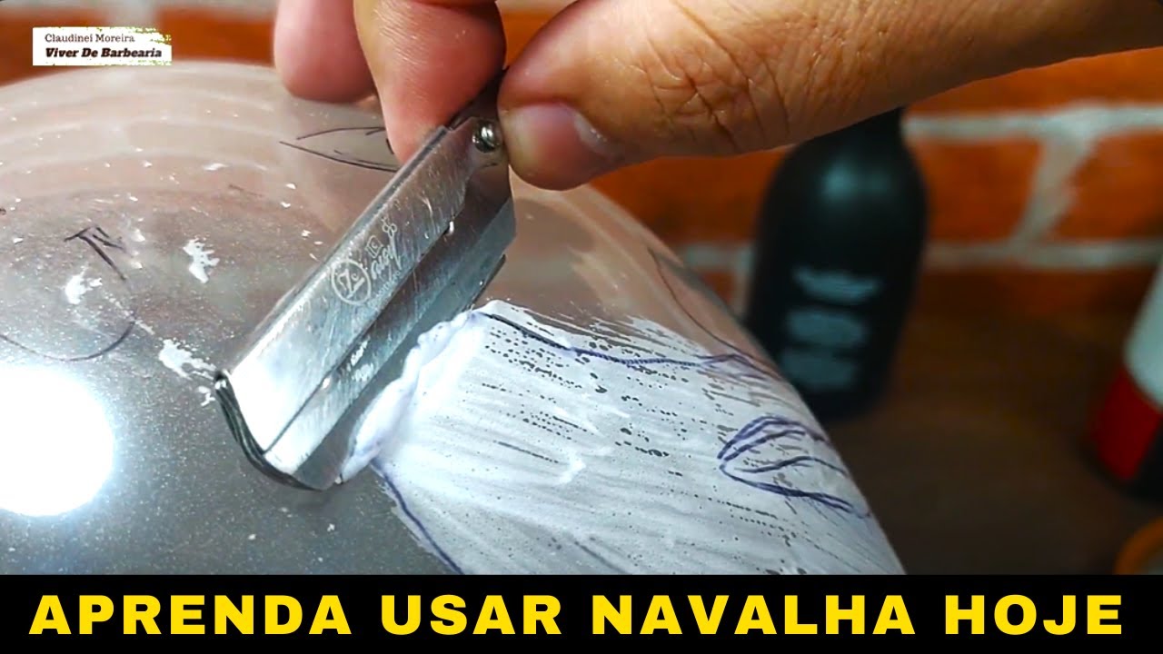 Como treinar uso de NAVALHA  de barbeiro  na bexiga balão