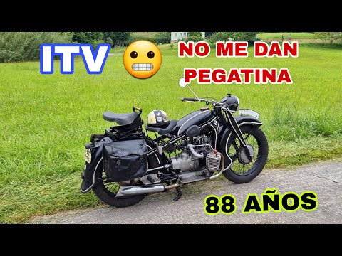PROBLEMAS ITV😬 NO me dan PEGATINA😤 Vuelvo a la ITV Zarautz con Moto de 88 Años BMW R12 1935