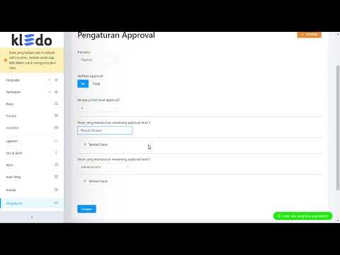 PENGATURAN FITUR APPROVAL (HANYA UNTUK PAKET CHAMPION)