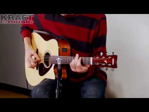 Kraft Music - Yamaha FGX700SC Acoustic Electric Guitar Demo with Jake Blake