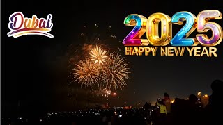 New Year Fireworks 2025 || Al Heera Beach Sharjah || Happy New Year #dubai #uae #fireworks #2025