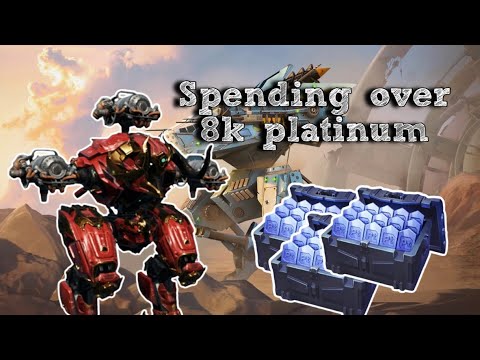 Spending 8k+ Platinum on my new Titan Setup + Cinder Minos Gameplay - War Robots [WR] Beacon Rush