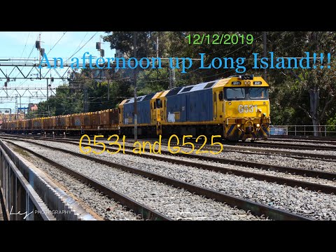 PN G531 and G525 UP Long Island steel train in South Yarra (12/12/2019)