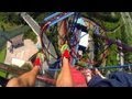 HUGE Vertical Drop !!! Diving Roller Coaster -  POV - Happy Valley Shanghai - GoPro Hero3 - HD 1080p