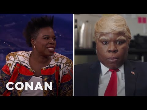 How Leslie Jones Wound Up Playing Trump On "SNL" | CONAN on TBS