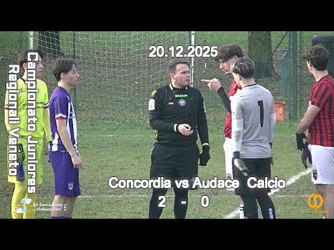 CAMPIONATO REGIONALE JUNIORES U19 VENETO – CONCORDIA vs AUDACE CALCIO – 20.12.2025