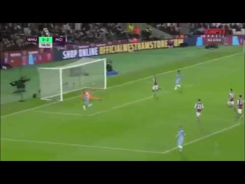 PRIMEIRO GOL DE GABRIEL JESUS West Ham 0 x 3 Manchester City