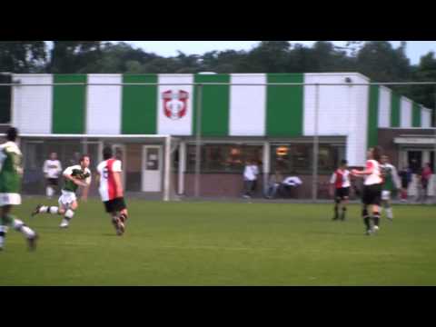 2011-09-20 FC Dordrecht C1 - Feyenoord C1 bekerwedstrijd [2-2] de doelpunten.
