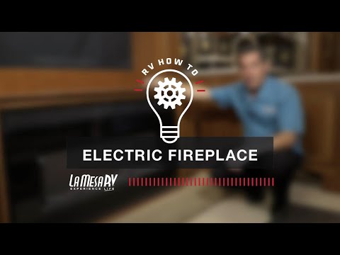 Electric Fireplace Heater In RV | RV How To: La Mesa RV