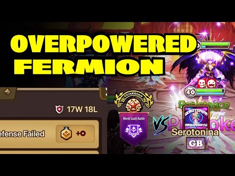 This Fermion Defense is taking over the World Guild Battle grounds!! Let's put it to the test!! XD