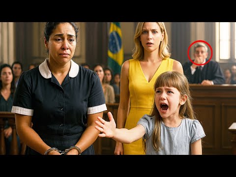 “SOLTEM A FAXINEIRA, A CULPADA É MINHA MADRASTA!” — A FILHA DO MILIONÁRIO CHOCA O TRIBUNAL