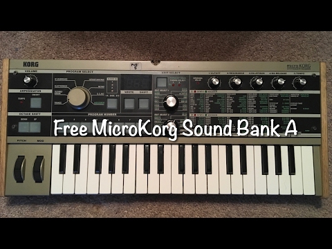 Free Microkorg Sound Bank A,16 Sounds. Midi and Text Format.