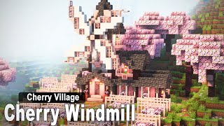 Minecraft: How to build a Cherry Windmill | Cherry Village