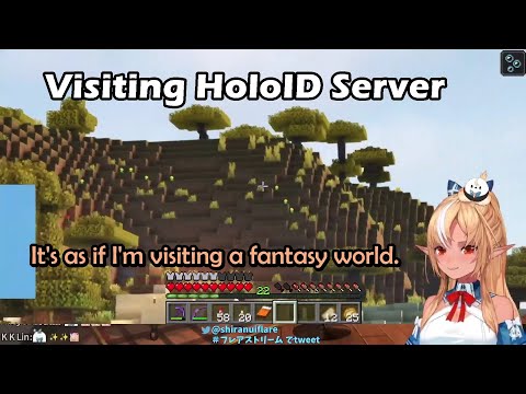 Flare's Reaction When Visiting HololiveID Minecraft Server and Surprised When She Spawned on A Ship
