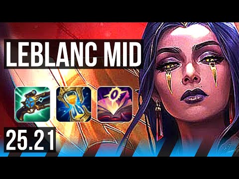LEBLANC vs YASUO (MID) | 15/3/5 | KR Master | 25.21