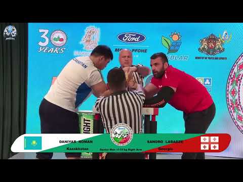 Roman Daniyar vs Sandro Labadze | Over 110 kg | XLVI WORLD ARMWRESTLING CHAMPIONSHIP | 2025