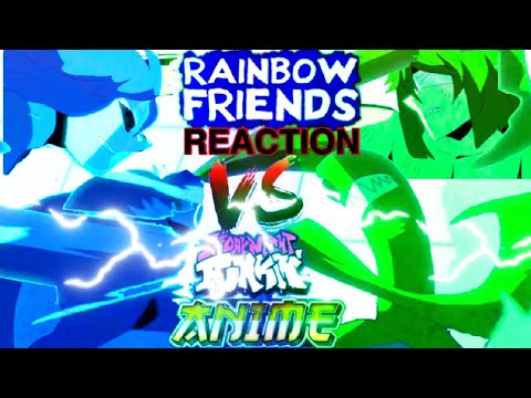 BLUE BEHEMOTH VS GREEN GARGANTUAN! POL FNF ANIME REACTION