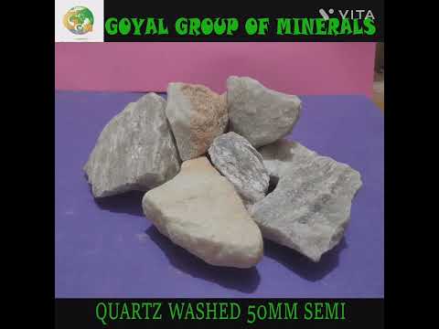 White solid quartz washed semi 50mm, for ceramic, packaging ...