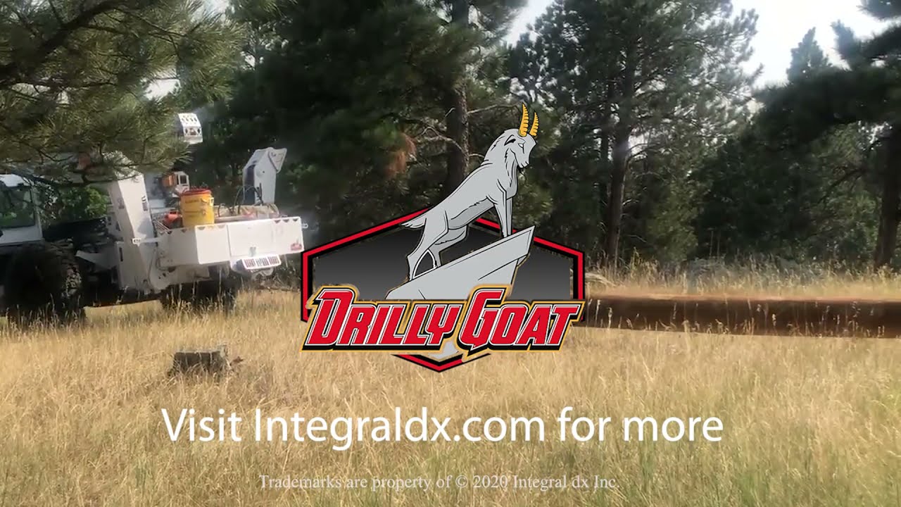 Drilly Goat - All-Terrain Derrick in Action