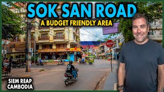 Walking Sok San Road Siem Reap - Cheap Eats, Bars & Hotels Away from Pub Street Crowds