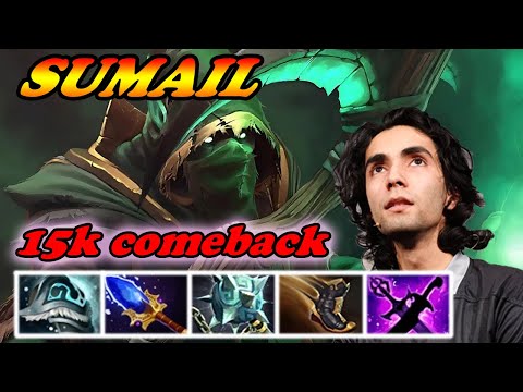 Sumail Necrophos mid 7.38 15k comeback | SUMAIL Dota 2