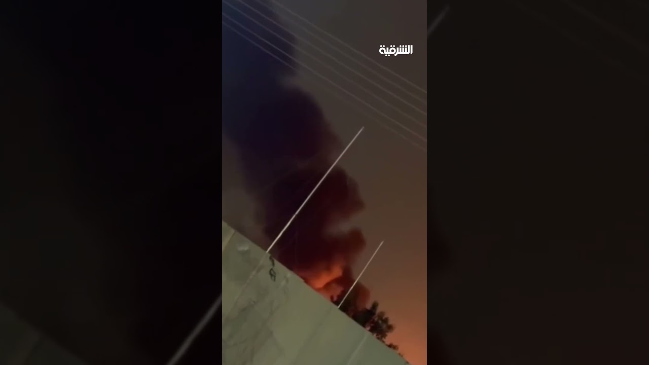 فيديو | استهداف قاعدة فكتوريا قرب مطار بغداد