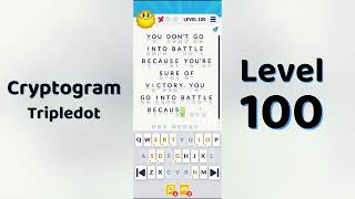 Cryptogram Tripledo Level 100 Solutions 🧩 | Logic Puzzle Game | Mini Boss