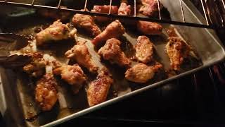 (Sept. 19th, 2023) breaded pumpkin spice chicken wings with truff hot sauce