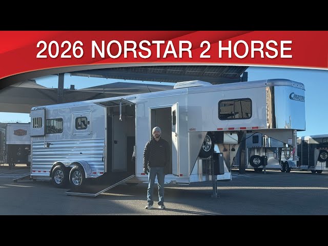 Preview image of 2026 Cimarron Norstar 2 Horse Straight Load Warmblood Gooseneck Custom Order youtube video