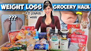 EXACTLY what I'm eating this week to LOSE FAT Fast (Walmart & Costco Grocery Haul)