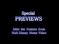 Special Previews From Walt Disney Home Video Fanmade Version