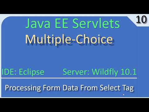 Multiple Choice Processing Javaee Wildfly Servlet Tutorial 10