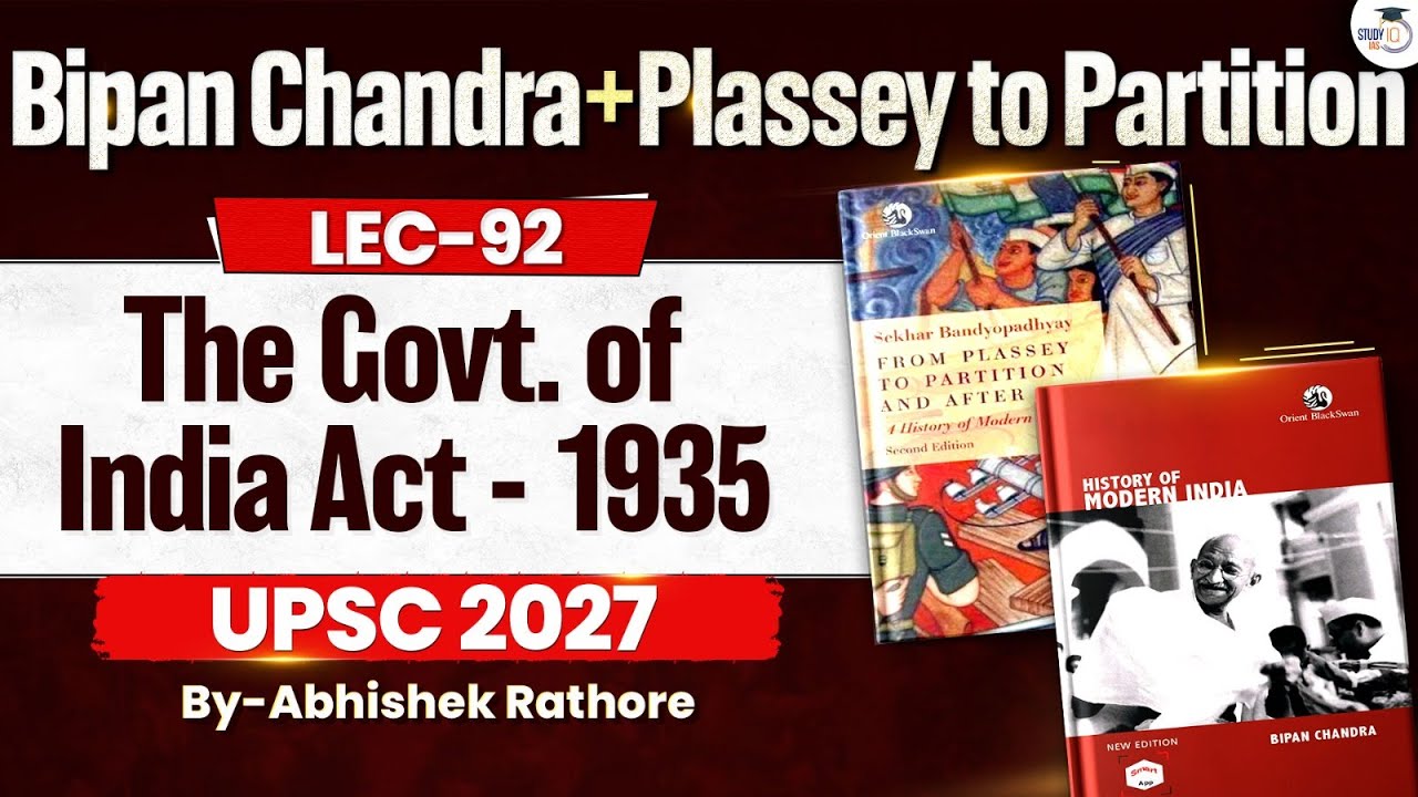 The Govt. of India Act - 1935 | UPSC Modern History | Lec 92 | StudyIQ IAS