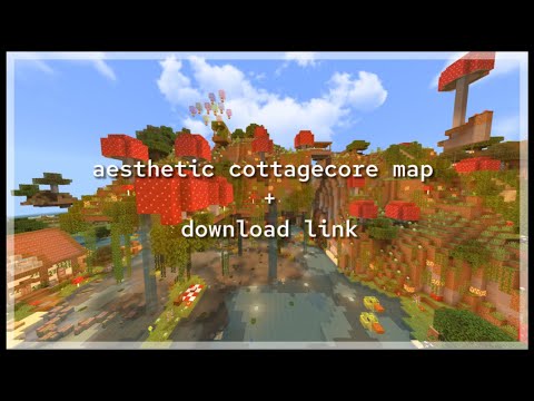 🌼✨ Aesthetic Cottagecore Map + Download || Minecraft PE
