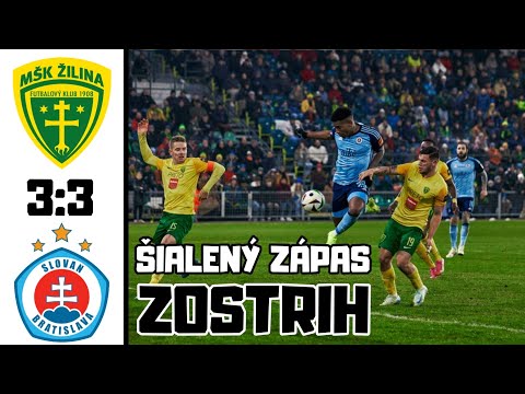 MŠK ŽILINA VS SLOVAN BRATISLAVA • 3:3 • ZOSTRIH • ŠIALENÝ ZÁPAS PLNÝ ZVRATOV • NIKÉ LIGA 2025/26
