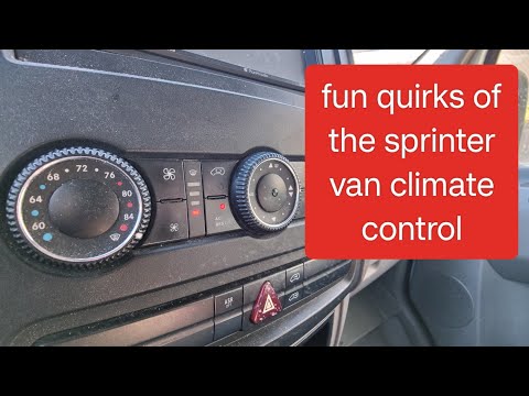 How to use a Mercedes sprinter van climate control system and some fun quirks / Dodge / Freightliner