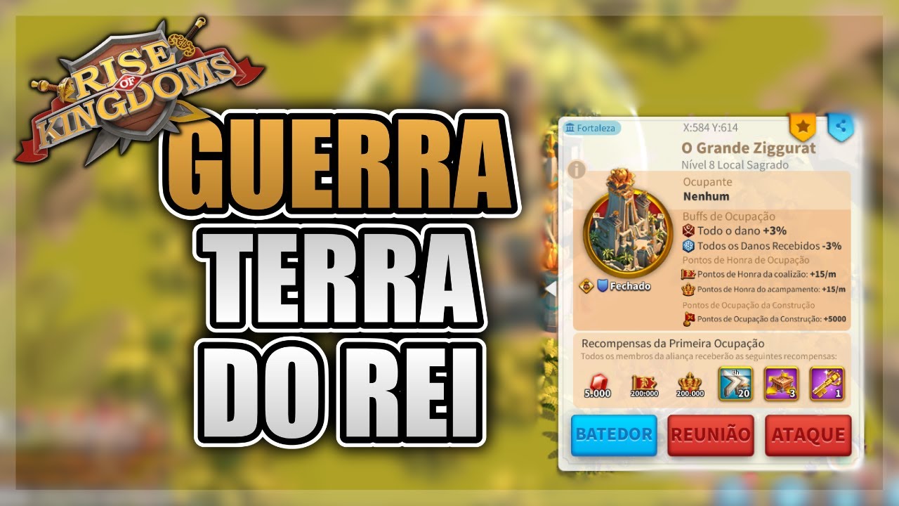 GUERRA TERRA DO REI | LUTA FINAL CONTRA 1606 - RISE OF KINGDOMS